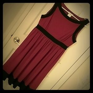 Cute red and black dress, London Times, size 10